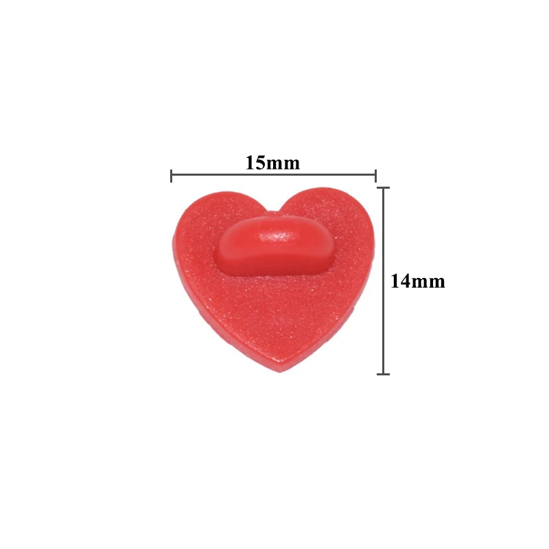 50pcs de goma / metal Pin Backs corazón broche de hebilla botón broches collar de bricolaje hebilla accesorios para la mujer que hace resultados joyería