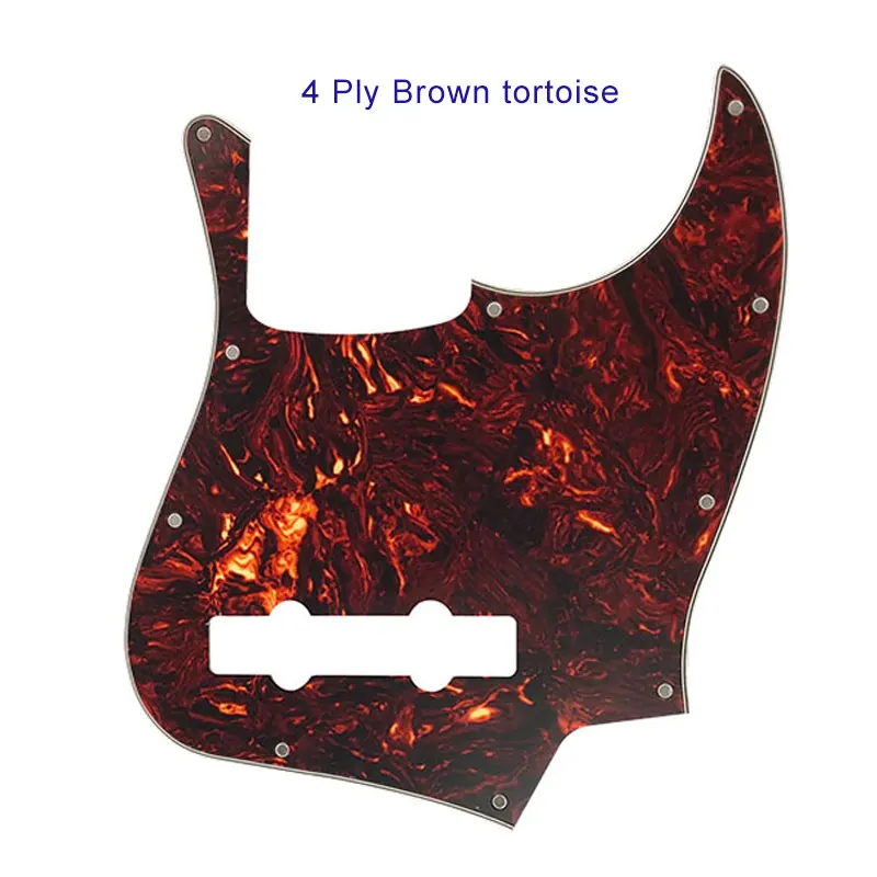 Fei Man - Custom Quality Pickguard For US, 10 Holes, 5 String Jazz Bass Guitar, Scratch Plate, Multicolor Choice