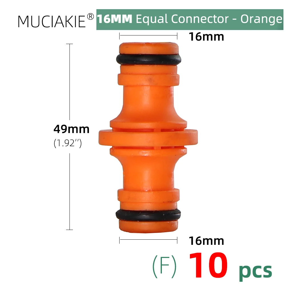MUCIAKIE 24 rodzaje węża ogrodowego adaptery rurki nawadniające zraszacze złącza wodne Splitter szybkie złącze do dysz
