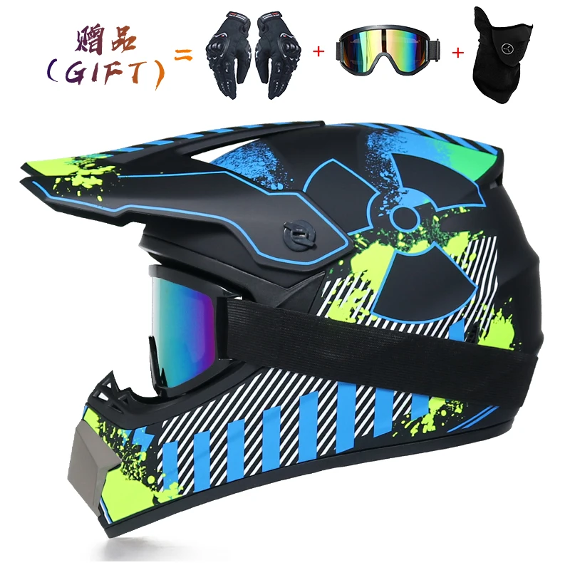 Casco de carrera para motocicleta todo terreno ligero profesional bicicleta niños ATV todoterreno vehículo cuesta abajo DH casco cruzado