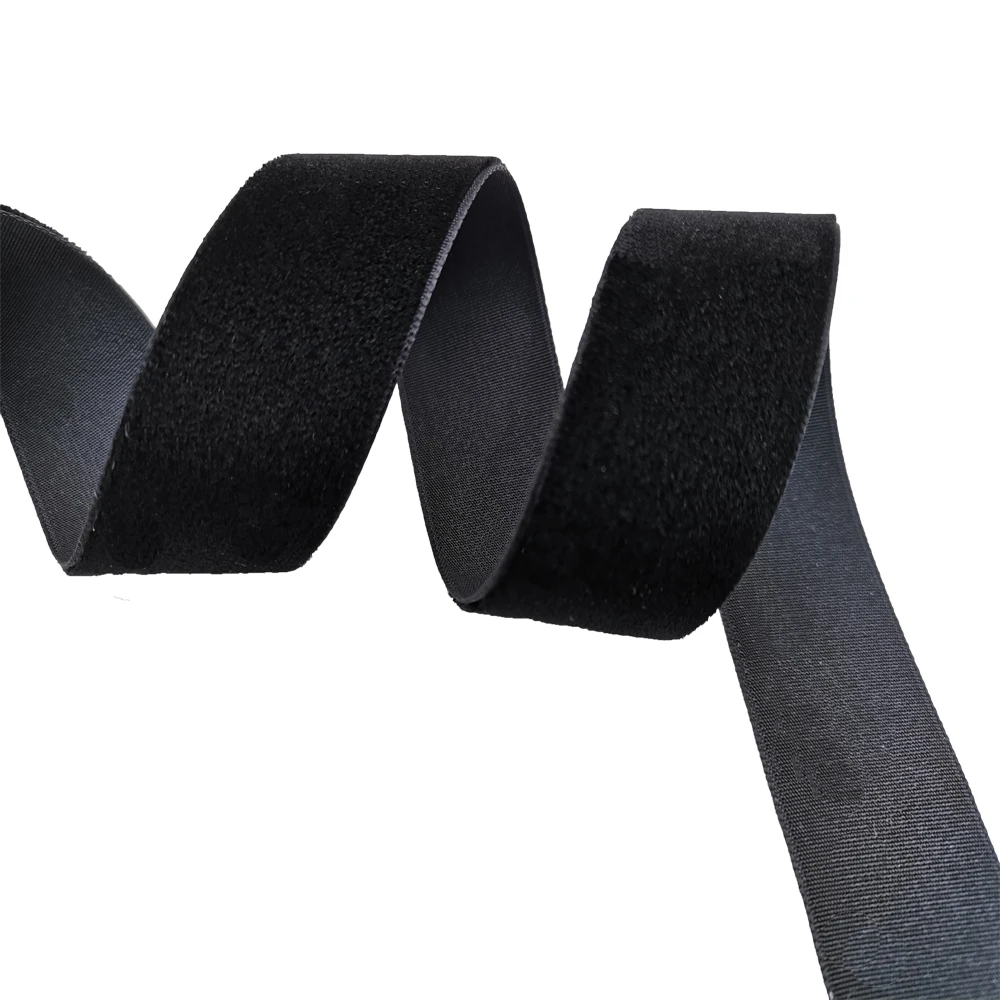Accessori per fascia per capelli a fascia singola in nastro di velluto nero da 1 pollice 25MM lotto da 10 metri