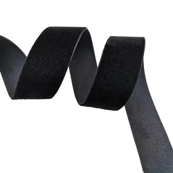 1 Inch 25MM black velvet ribbon single face headband Hair band accessories 10Meters Lot