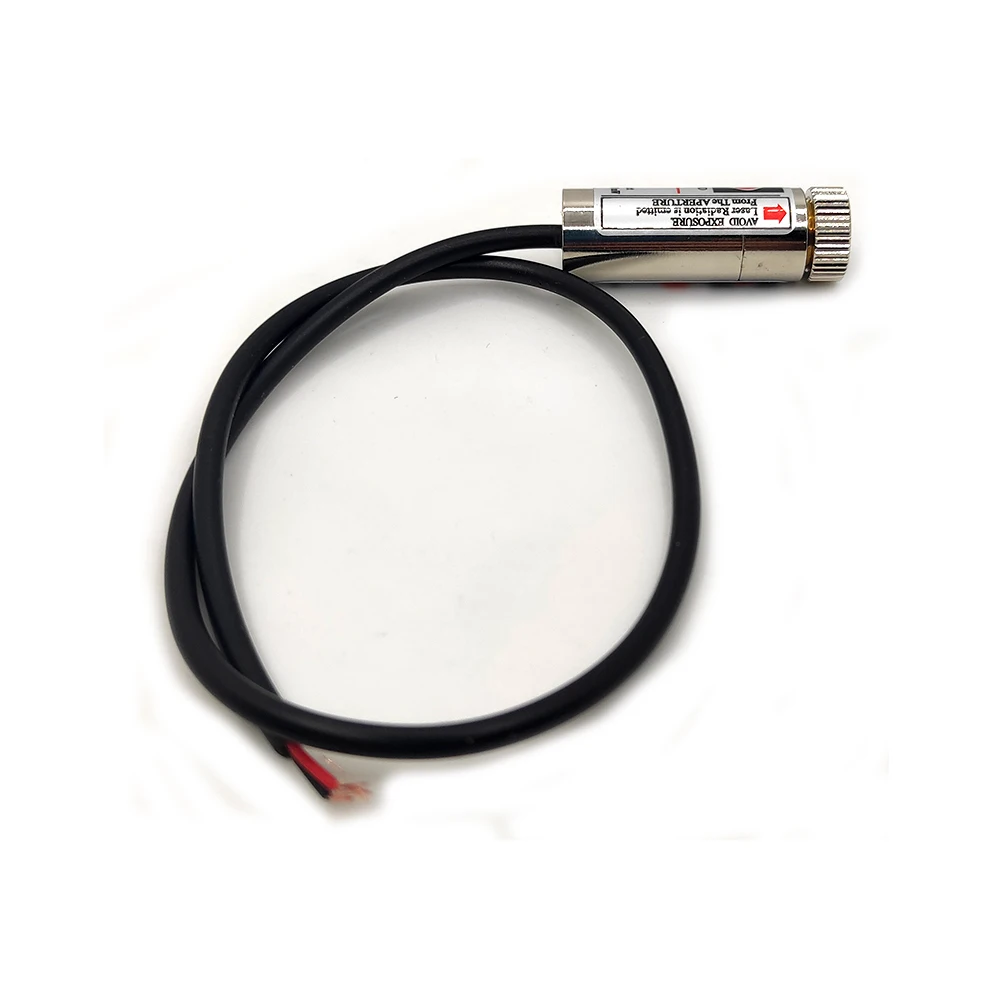 With Shielded Wire Adjustable Focusable 650nm 5mW 12x35mm 3-5V Red DOT / Line / Cross Laser Module Industrial 12mm LED LD Module