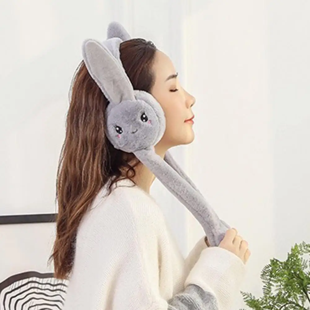 Earmuffs Lightweight Ear Muffs Rabbit Design Breathable  Beautiful Women Winter Rabbit Earmuff