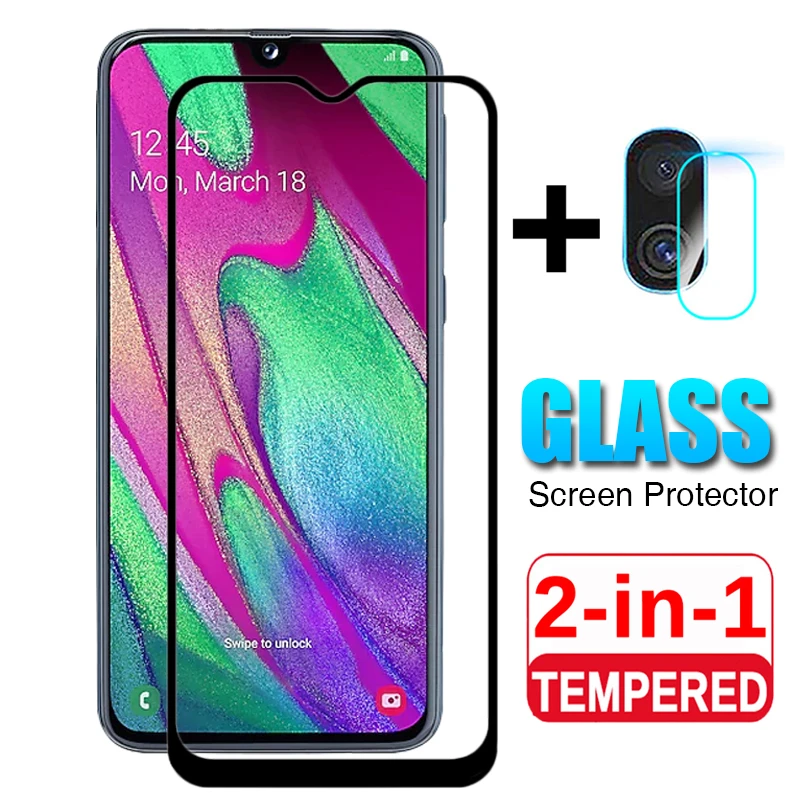 

2-in-1 Camera Tempered Glass for Samsung Galaxy A40 A70 A50 Screen Protector for Samsun A 50 A 40 40A Protective Film