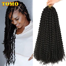 TOMO-cabello rizado largo Passion Twist para mujeres negras, 14, 18 y 22 