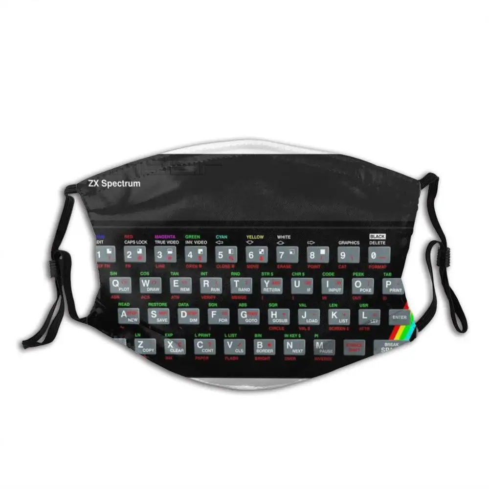 Zx Spectrum In Bộ Lọc Có Thể Giặt Được Chống Bám Bụi Miệng Mặt Nạ Zx Spectrum Máy Tính Cá Nhân Geek 80 Súng Đồ Chơi Nerf Freak