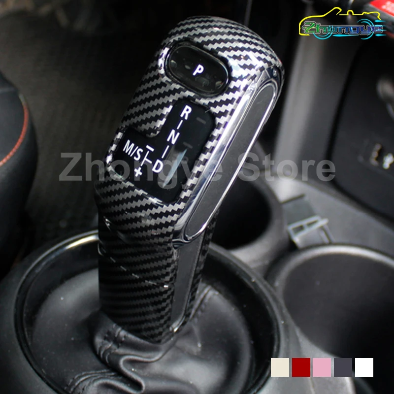 Car Gear Shift Decorative Cover Gear lever Sticker For MINI Cooper S CLUBMAN F54 F55 F56 F60 Interior Modification  Accessories