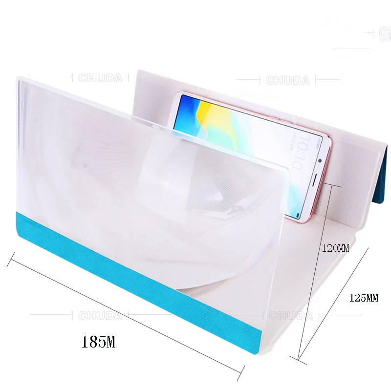 Imagem -04 - Polegada 3d Tela do Telefone Móvel Lupa hd Amplificador de Vídeo Suporte e Suporte do Telefone Portátil Universal Smartphone 8