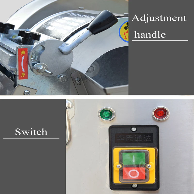 Электрическая овощерезка из нержавеющей стали, профессиональная машина для резки листового питания, промышленная многофункциональная машина для измельчения