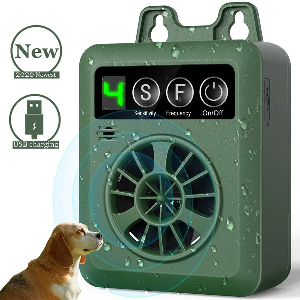 The New Charging Self-recognition Ultrasonic Bark Stopper Dog Repeller Prevents The Dog From Barking Outdoors Anti-barking