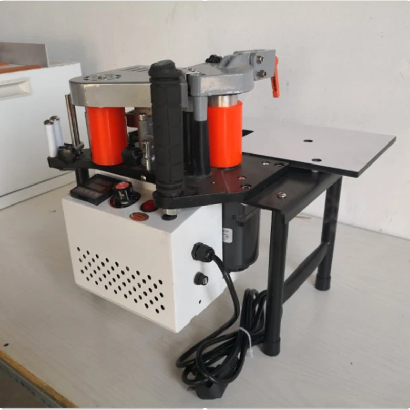 

SC-40 Edge Banding Machine Portable Wood PVC Two-sided Gluing Edge Bander with Tray & Cut Adjustable Speed 110/200V 1200W 1000ml