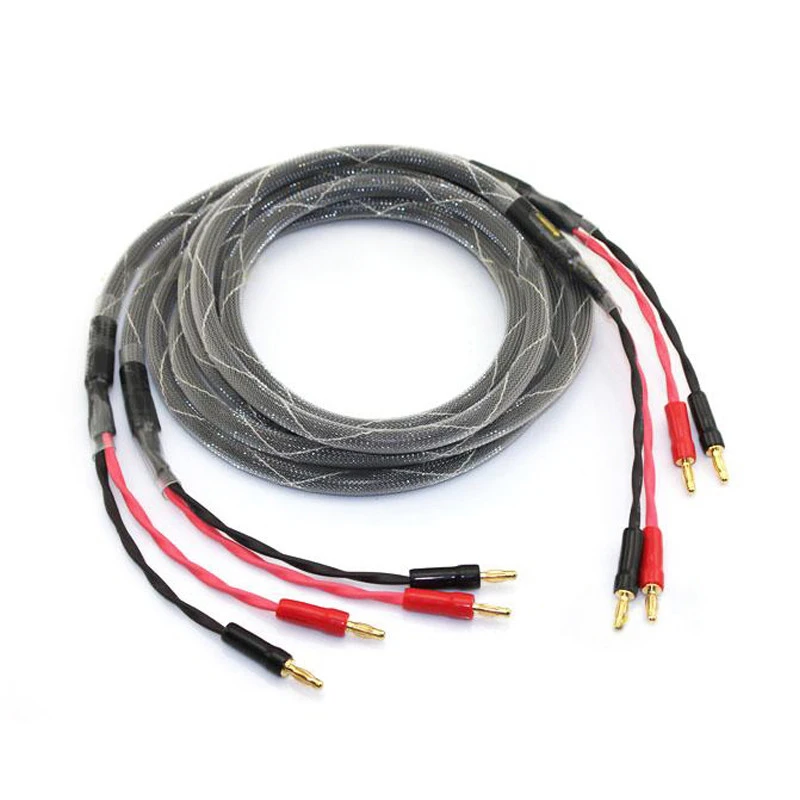 YA-04 Main speaker cable HiFi hi-end hiend 6N high purity oxygen free copper speaker cable Front surround line Amplifier cable