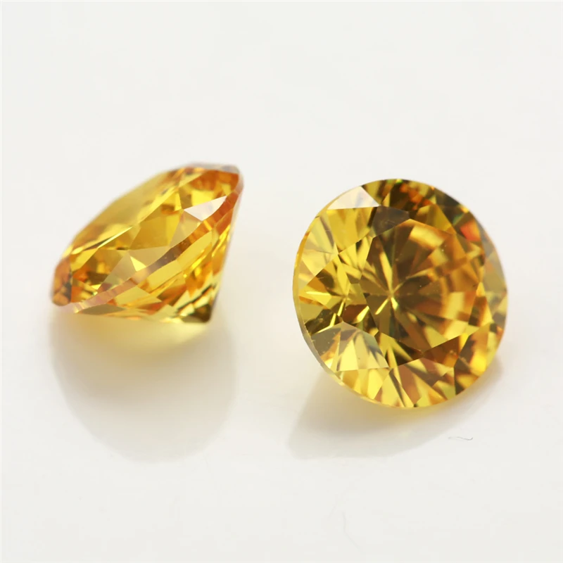 1~12mm 5A Runde Lose Zirkonia-Steine Weiß Goldgelb Rosa Granat Meeresblau Mix 5 Farben CZ Edelsteine für Schmuckherstellung – Detail 10