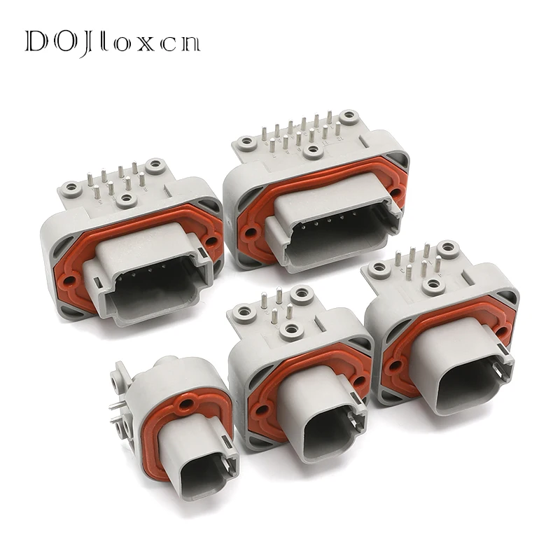 1 Set 2/4/6/8/12 Pin Deutsch DT Connector Waterproof DT13-6P DT13-8PA Socket Plug For Auto Motor With Pins DT15-2P DT15-4P