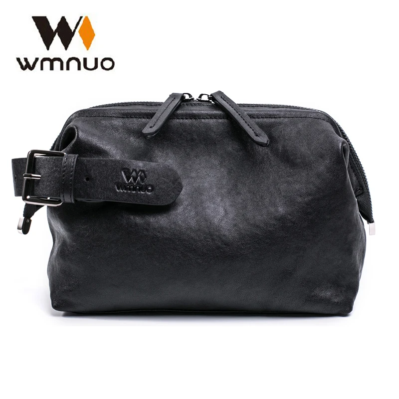 Wmnuo 2020 Brand Clutch Wallets Men Casual Hand Bag Men Genuine Leather Soft Sheepskin Male Bag Large Capacity Men Purse Hot