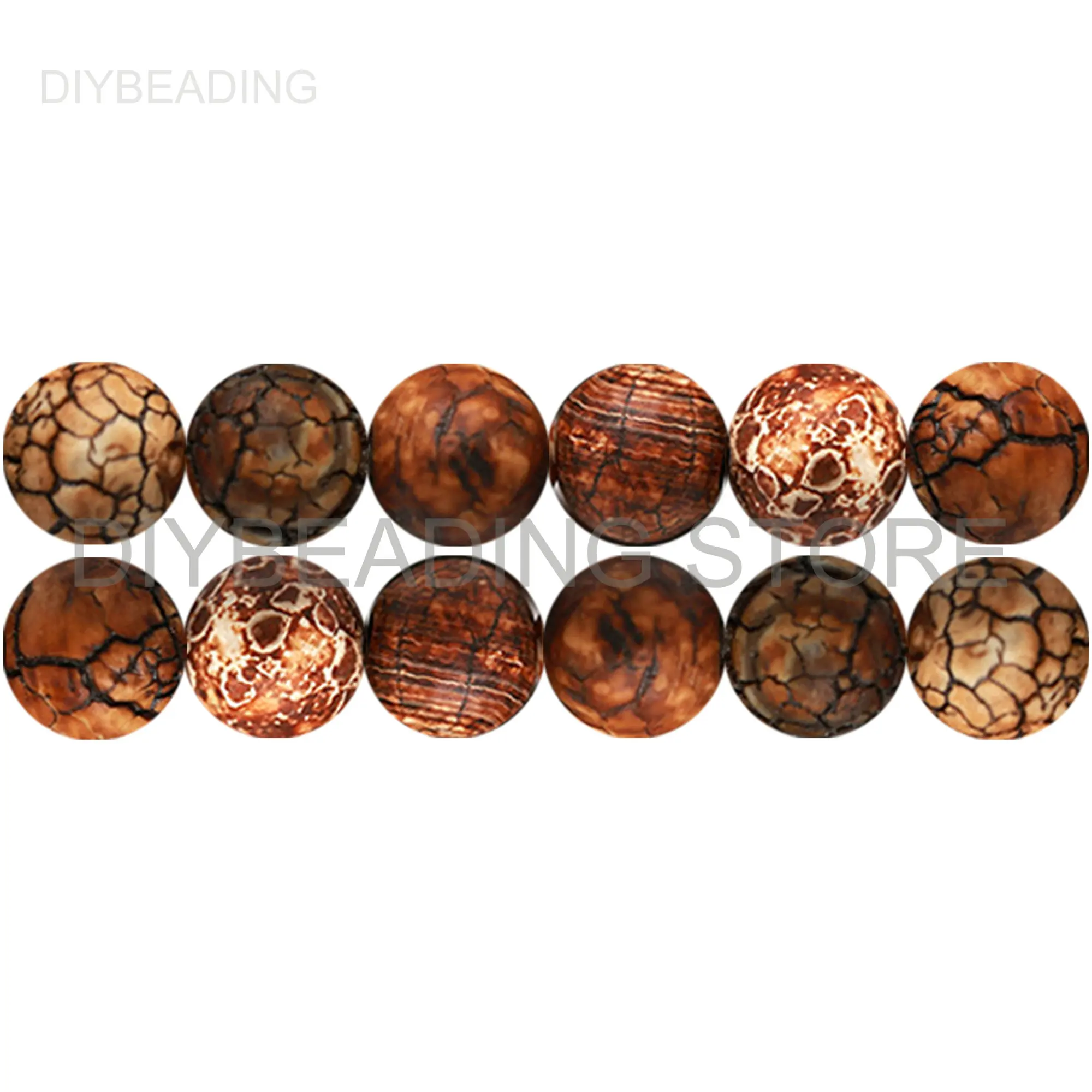 

Jewelry Making Beads Online Lots Supply Natural Bark Agate Beads Dark Brown Semi Precious Stone 4 6 8 10mm Beads for Bracelet