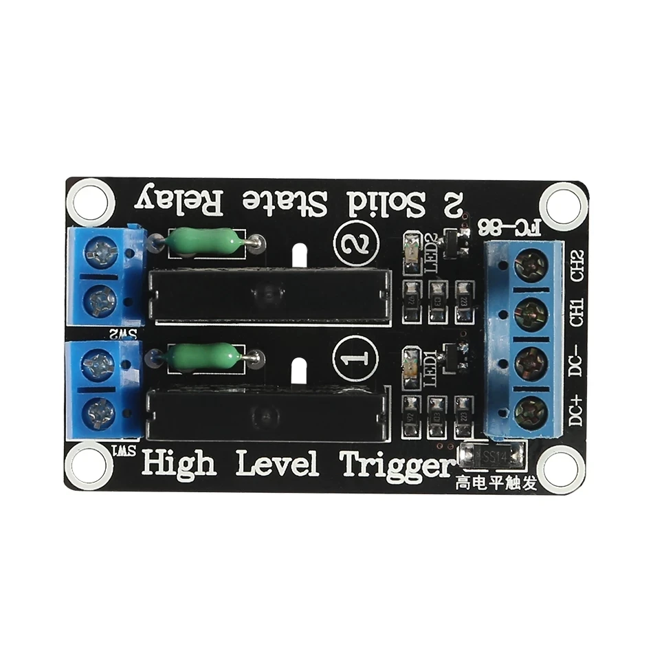 2 1 5V 4 Relay 8 Saluran OMRON SSR Modul Relay Solid State Tingkat Rendah Tinggi 250V 2A UNTUK Arduino