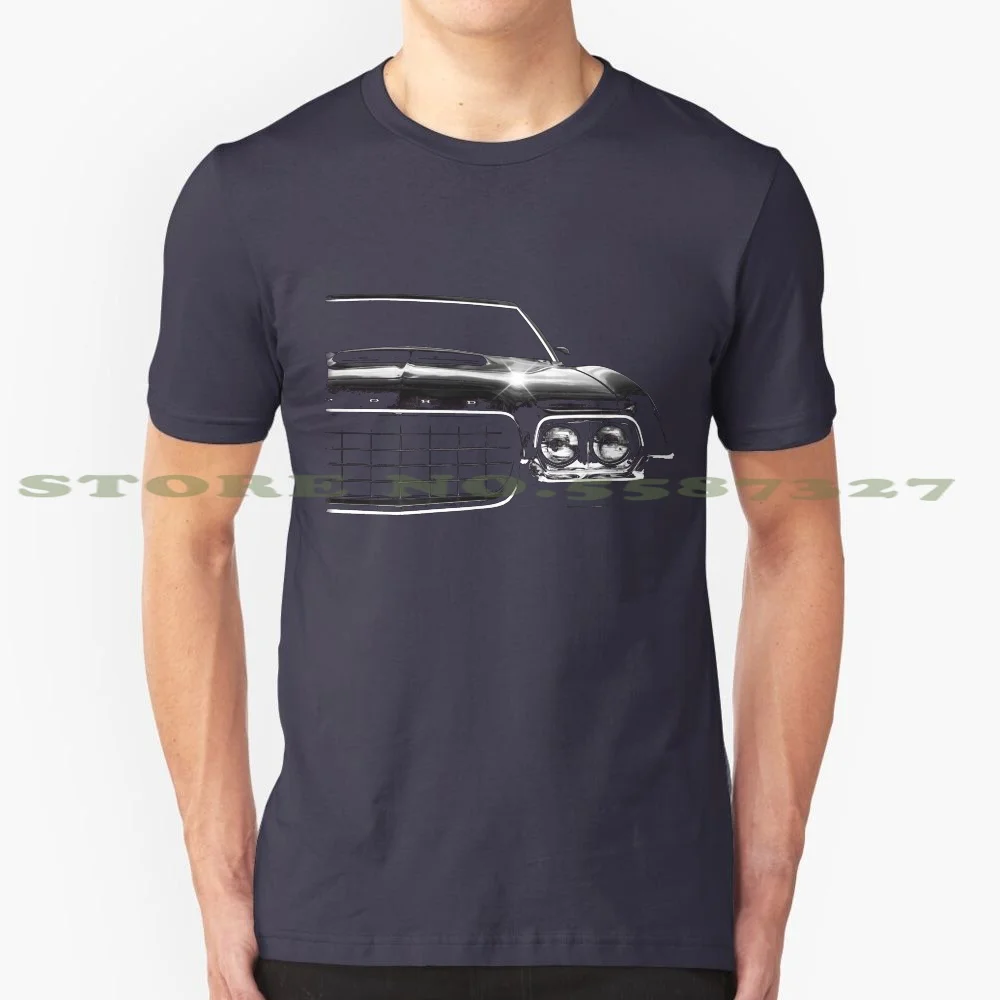 1972 Gran Torino , Black Shirt 100% Pure Cotton T-Shirt 1972 Gran Torino Fastback Black White And Clint Eastwood Cars Wheels