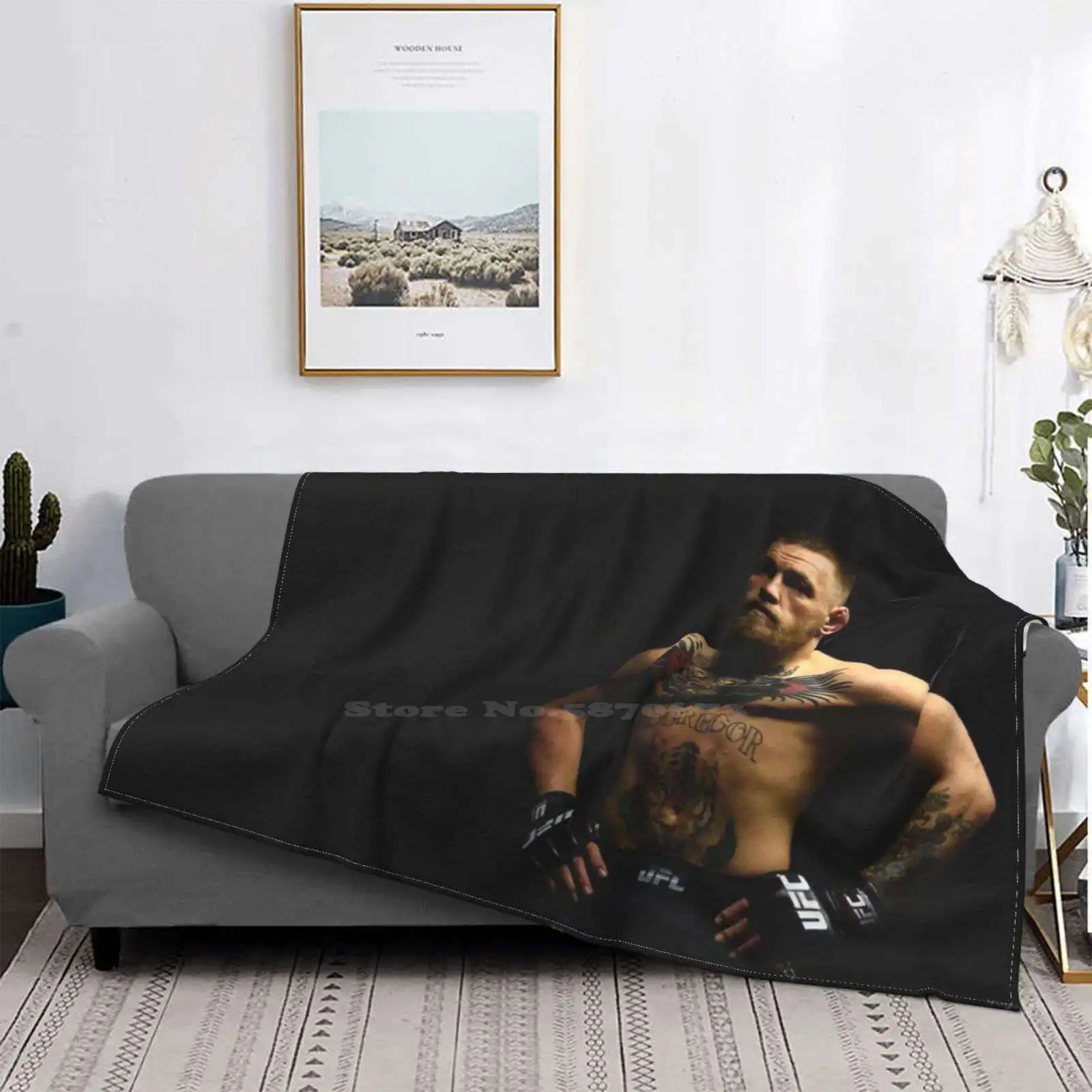 Conor Mcgregor Blanket Soft Warm Travel Portable Blanket Connor Kurtis Conner Conor Mcgregor Khabib Octagon Cage Boxing Fighter