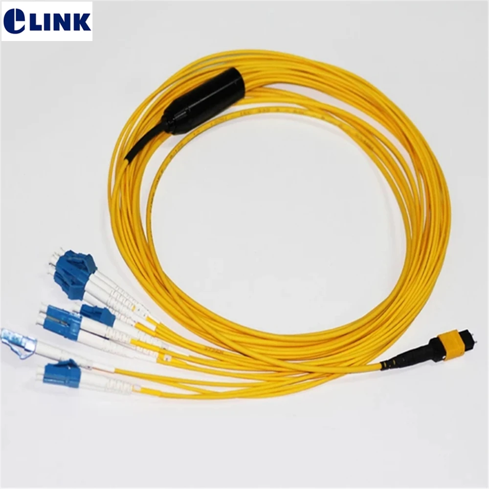 

Female Fiber Optic Patch Cord MPO-4DLC MPO-4DLC SM 1, 3, 5, 10, 15, 20m, MTP, Type B, 24 Strands FTTH Jumper, Patch Lead IL