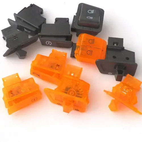 Interruptor de arranque de motocicleta, luz de bocina, señal de giro, botón de haz alto y bajo, conectores para Scooter, ATV, pieza de ciclomotor