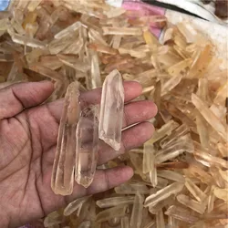 100g New Find fromTibetan Himalaya red soil rough Quartz crystal Points Stone