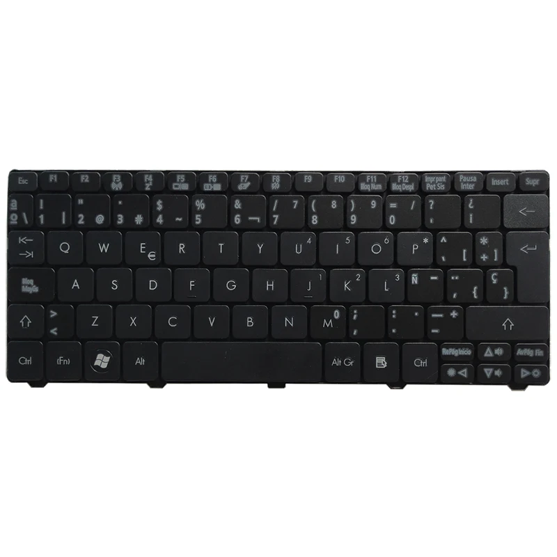 Spanish Keyboard For Acer Aspire One D255 D255E 522 D257 AOD257 D260 D270 AOD260 AO521 AO532 AO533 532 532H 521 533 SP Black