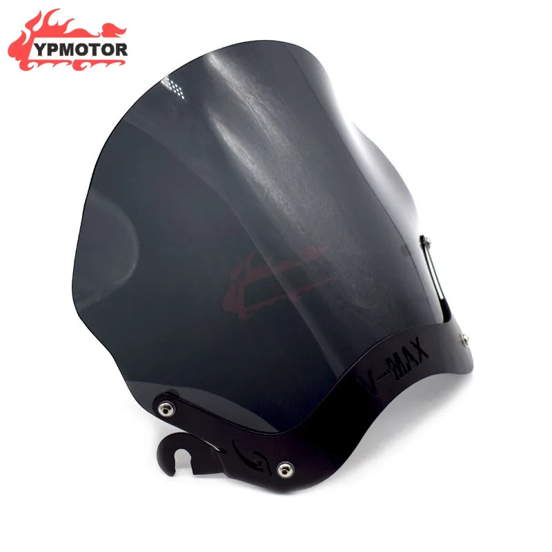 VMAX-1200 Cruiser Motorcycle Windscreen Windshield Fairing W/ Bracket Holder Support Mounting For Yamaha VMAX1200 V-MAX1200