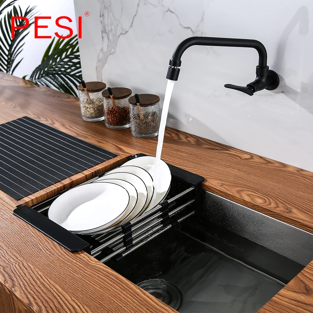 Kitchen Sink Drain Rack Creative Silica Gel Drainage Rack Tableware Drying Stainless Steel Tube Holder Foldable Flume Fittings