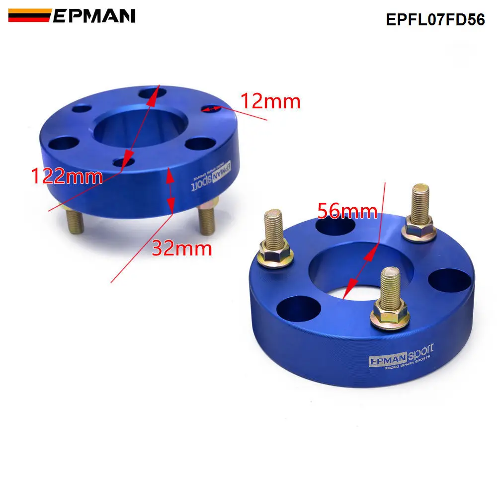 EPMAN Suspensions Front Pro Billet Lift Kit For Ford Ranger Front 4x4 - Front Strut Spacers EPFL07FD56