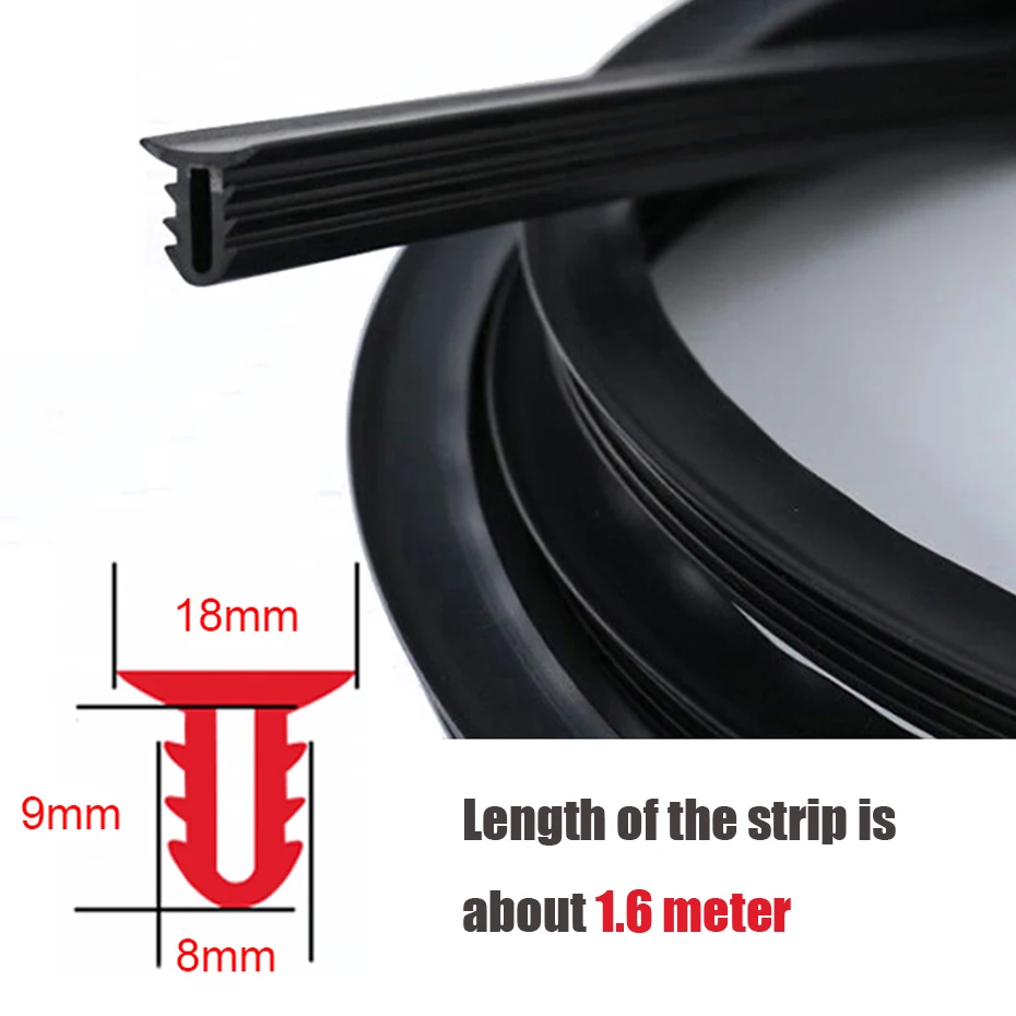 Car Rubber Sound Seal Strip Dashboard Sealing Strips Accessories For Dodge Caravan Caliber Challenger Charger Journey Ram 1500