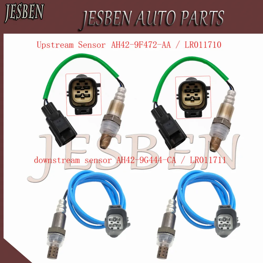 4pcs AH42-9G444-CA AH42-9F472-AA Front Rear Lambda O2 Oxygen Sensor for LAND ROVER Range Rover L322 MK3 Sport LR4 5.0L 2009-2013