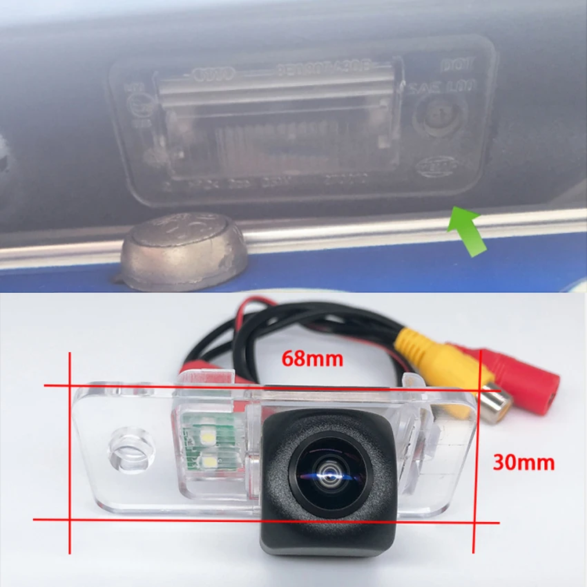 Wireless CCD HD Night Vision Car Rear View Reverse camera Backup Parking camera For Audi RS4 Avant Quattro 2006 2007 2008