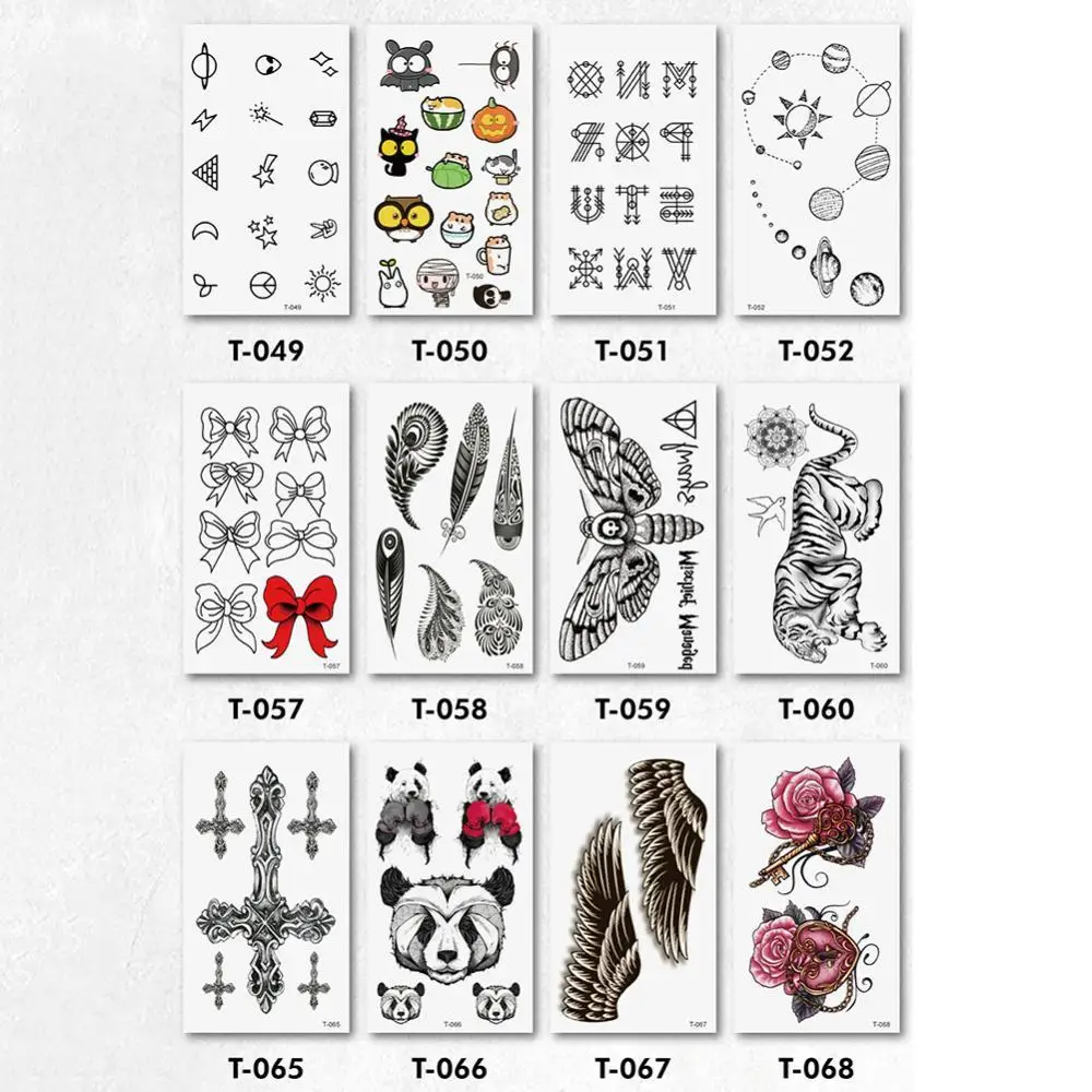 Fake Tattoo Flowers Tato Temporary Sexy Festival Tiger Tatoo Art Stickers For Women Men Cool Cute Cheap Stuff Thing