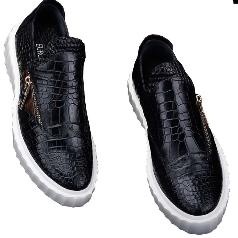 

ourui leather men Casual shoes wear-resisting non-slip Genuine leather Single shoes men shoes