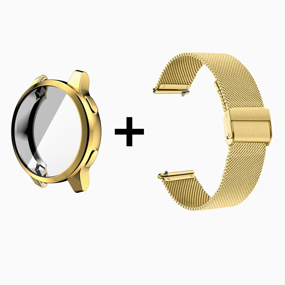Metallband TPU Abdeckung für Garmin Vivo active 4s 4 3 Musik/Venu 2 2s 3s 3 2 plus Armband Armband Vollbild schutz Uhrengehäuse – Detail 17
