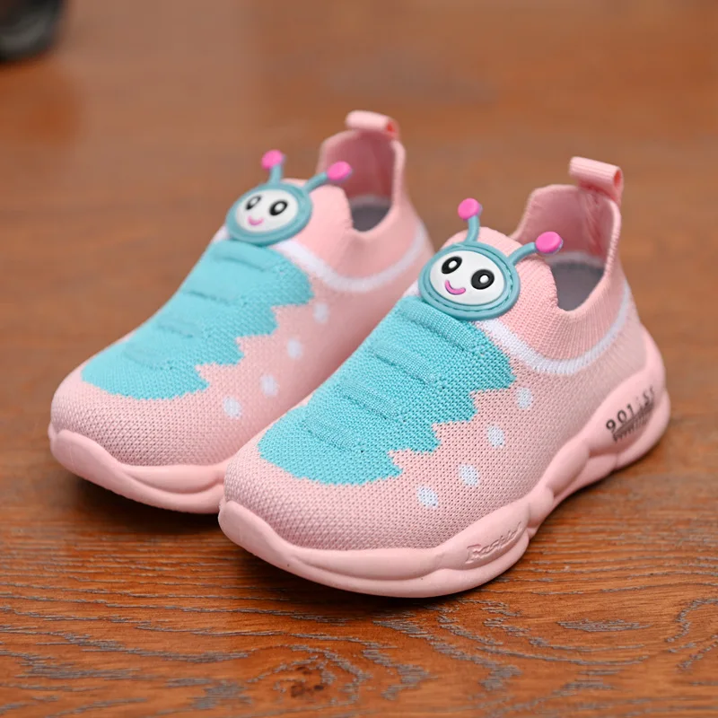 

Fashion Baby Girls Boys Sneakers Sport Child Stretch Mesh Shoes Cartoon Infant Kids Baby Running Sneakers