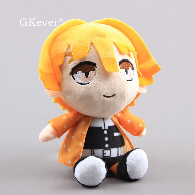 JP Cartoon Demon Slayer Agatsuma Zenitsu  Figure Kimetsu no Yaiba Cosplay Plush Toy Stuffed Dolls  8