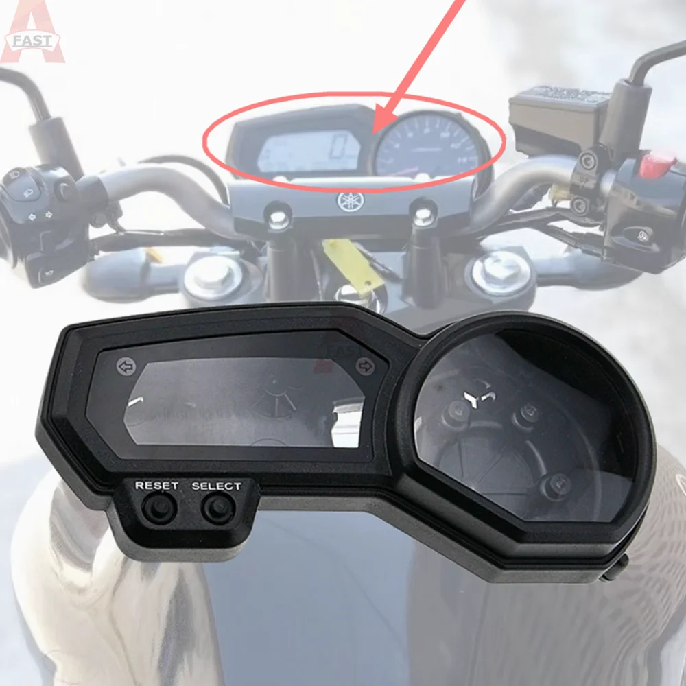 

For Yamaha FZ1 FZ1N FZ1S FZ6 FZ6N Double Shift Turn Motorcycle Speedometer Instrument Box Odometer Tachometer Cover 2006-2013 12