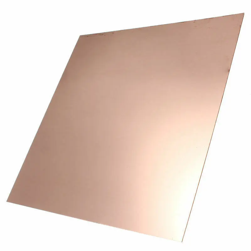 Placa de metal de cobre puro 100, 100x0,3 de espesor, 99.9%-8mm, buen comportamiento mecánico y estabilidad térmica, 1 unidad