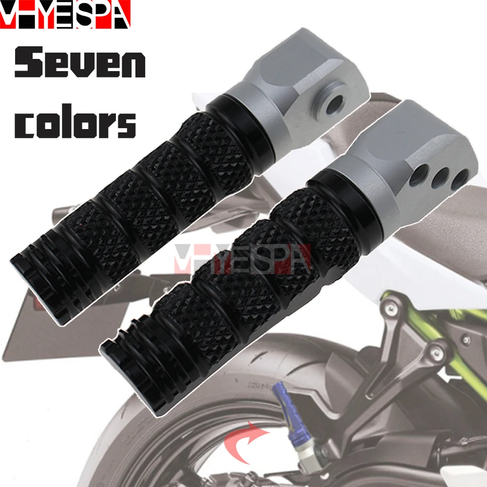 Orange Item Motorcycle Accessories Parts Rear Passenger Footrests Foot Pegs For KAWASAKI ZX-10R ZX10R ABS 2008-2015