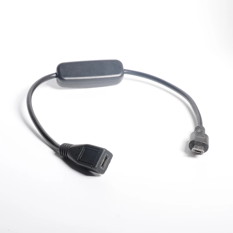 Micro USB Weiblichen zu Männlichen Kabel Raspberry Pi 3,Pi 2,B +, null W Power Switch Kabel
