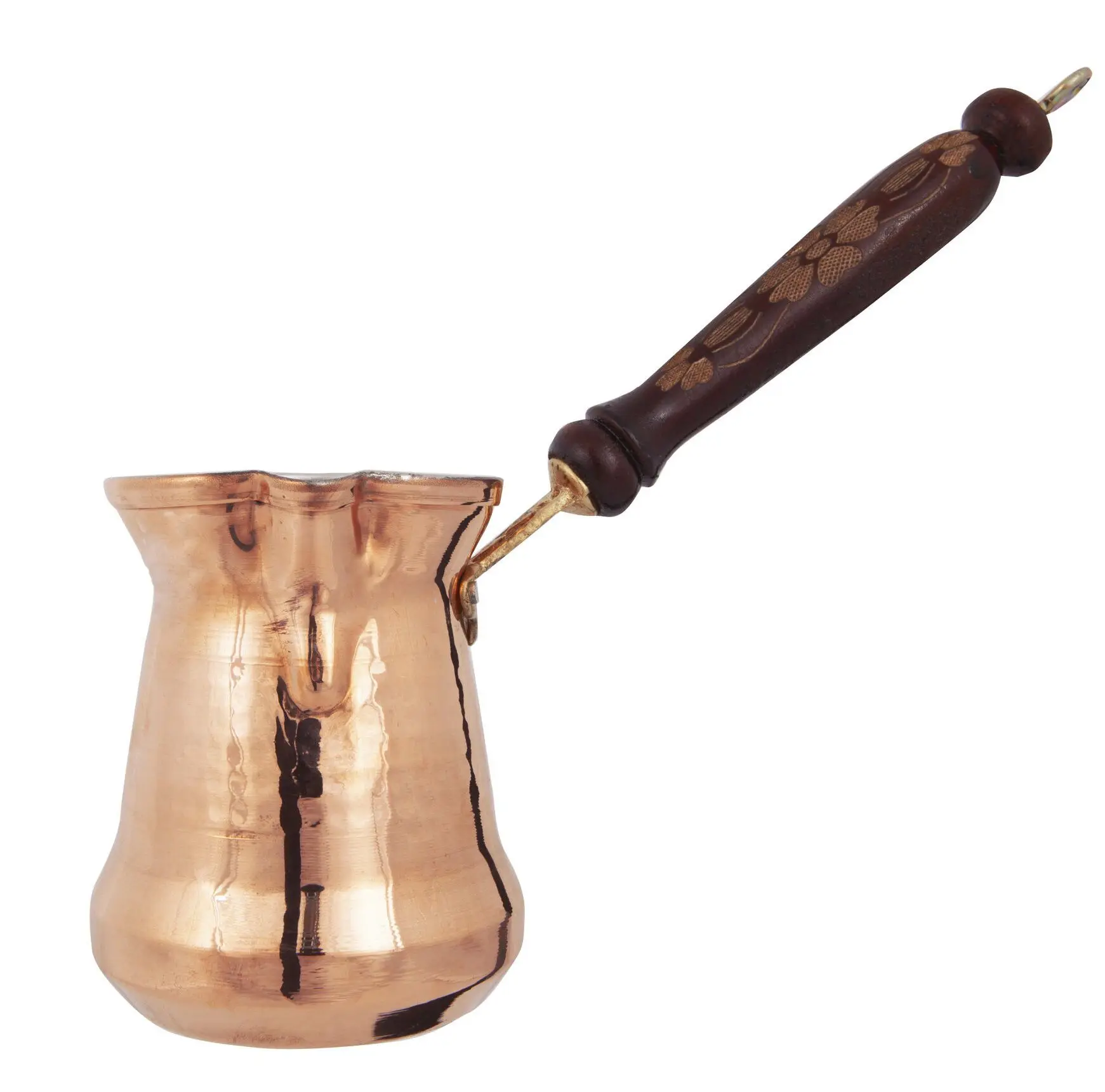 DOLBOVI Saint Belisama Sultan Copper Coffee Pot 450ml Wooden Handle Coffee maker турка для кофе cafetera