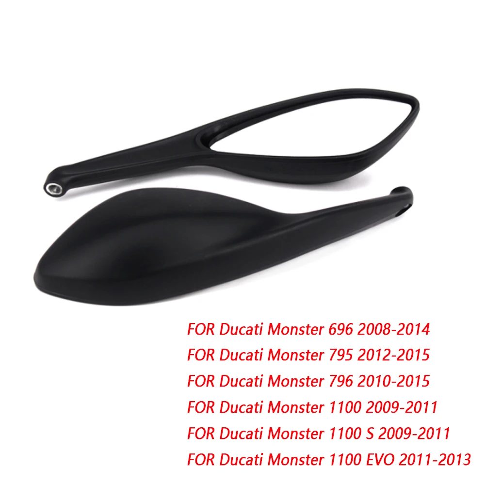 

For DUCATI MONSTER 696 795 796 1100/S/EVO Motorcycle Brand New One Pair Rear View Mirrors