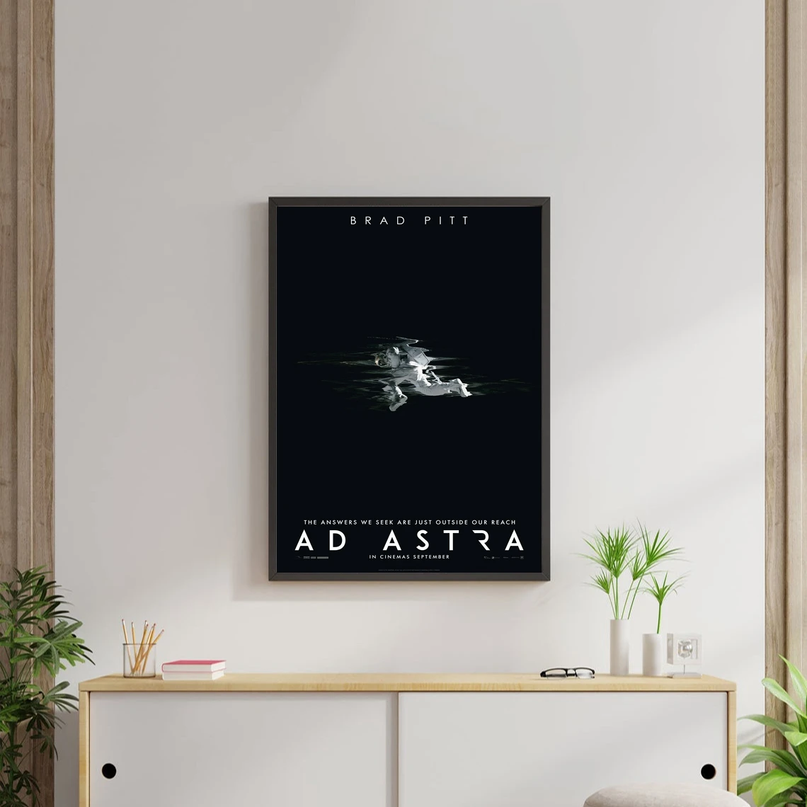Ad Astra Movie Cover Poster Art Print Canvas Painting Wall Pictures Living Room Home Decor (No Frame)