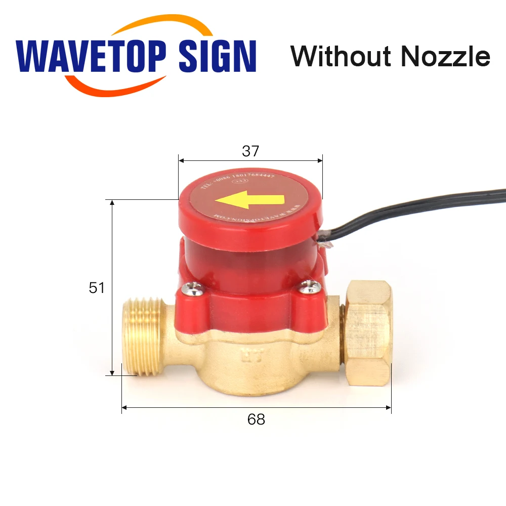 Water Flow Switch Sensor A B Pressure Controller Automatic Circulation Pump Thread Connector Protect CO2 Laser Tube