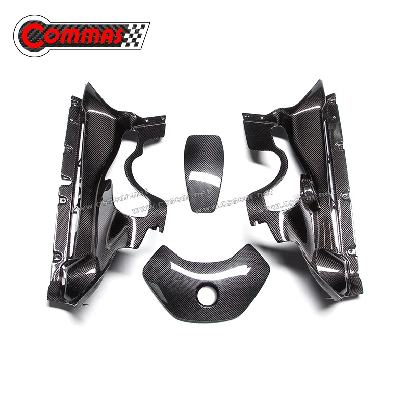 

4 pcs Dry Carbon Fiber 650s Interior Trims For Mclaren MP4-12C Engine Trim Inner Frame Cover Panel Car Accessories 00850