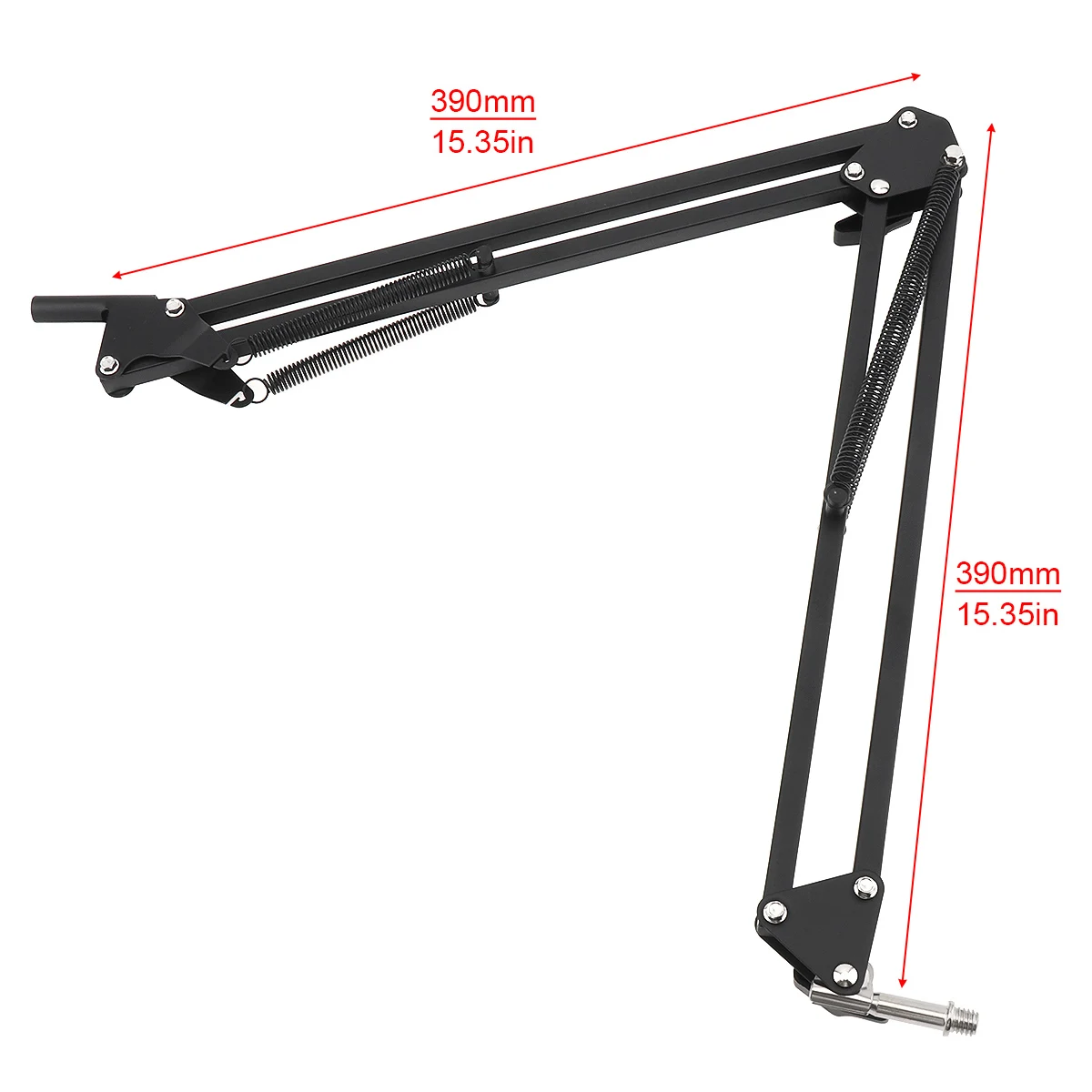 NB-35 Microphone Scissor Arm Stand Mic Clip Microphone Stand Holder Desk without Alloy Base Clamp for KTV Studio Broadcasts