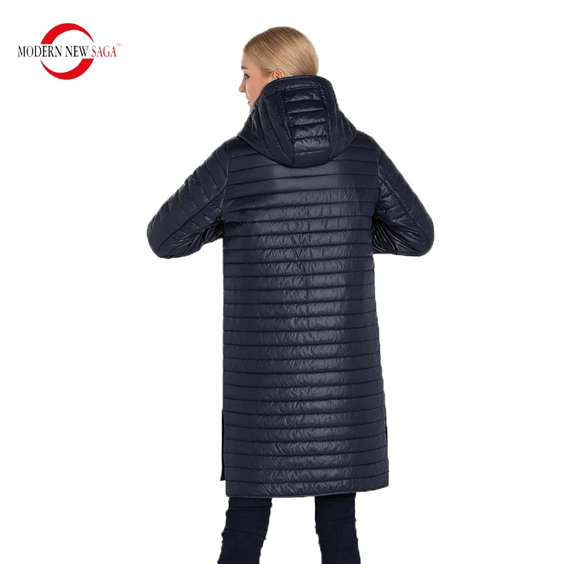 MODERN NEW SAGA 2022 Spring Women Coat Autumn Warm Long Jacket Parka Femme Long Coat Female Quilted Coat Overcoat Fleece Liner